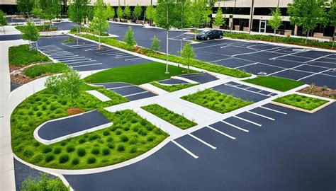 eco friendly parking lot|pastures parking lot ogs.